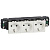 Розетка 3х2К+3 Legrand Mosaic 16А 250V белая 077403
