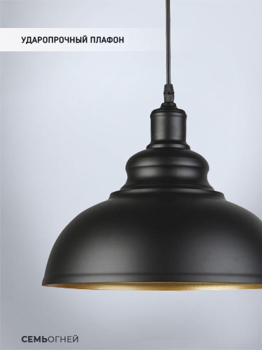 Подвесной светильник Seven Fires Tramin WD3502/1P-BK-GD Подвесной светильник Seven Fires Tramin WD3502/1P-BK-GD