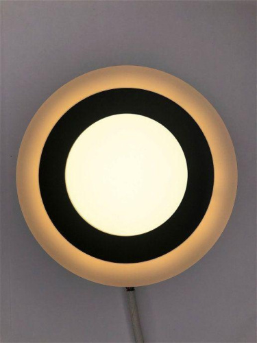 Настенно-потолочный светодиодный светильник Elvan NLS-500R-6/3-WW/NH-Bk