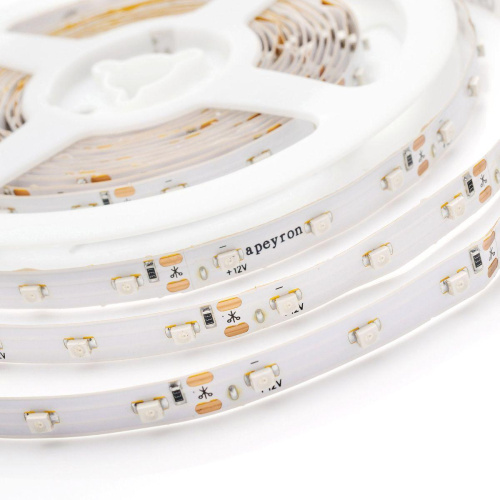Светодиодная влагозащищенная лента Apeyron 4,8W/m 60LED/m 3528SMD синий 5M 00-84 Светодиодная влагозащищенная лента Apeyron 4,8W/m 60LED/m 3528SMD синий 5M 00-84