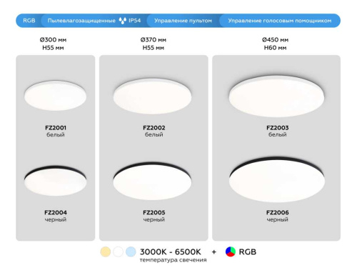 Потолочный светодиодный светильник Ambrella light Orbital Dance FZ2005 Потолочный светодиодный светильник Ambrella light Orbital Dance FZ2005