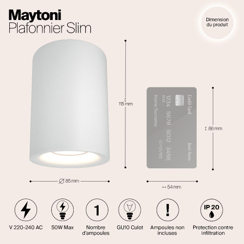 Потолочный светильник Maytoni Alfa C012CL-01W Потолочный светильник Maytoni Alfa C012CL-01W