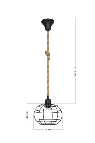 Подвесной светильник Toplight Adella TL1600H-01BK