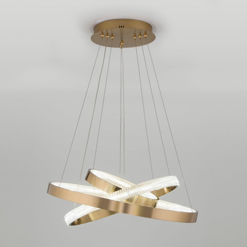 Подвесной светодиодный светильник Eurosvet Smart Posh 90276/3 медный Подвесной светодиодный светильник Eurosvet Smart Posh 90276/3 медный