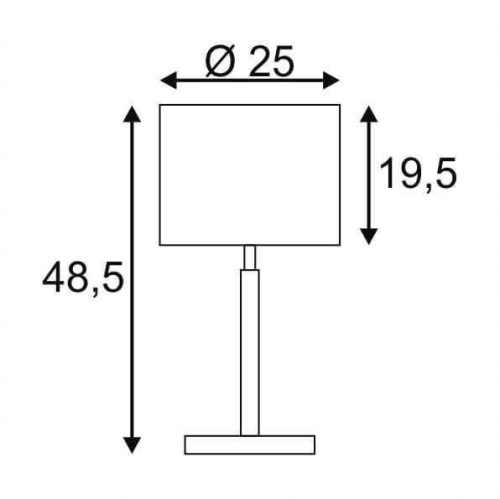 Настольная лампа SLV Tenora FL-1 156040
