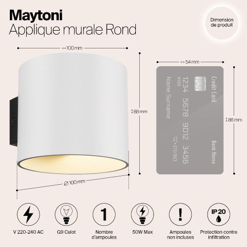 Бра Maytoni Rond C066WL-01W
