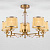 Потолочная люстра Eurosvet 60081/5 золотая бронза