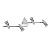 Спот Ideal Lux Alfa PL4 Cromo 089584