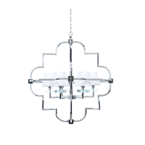 Подвесная люстра Lumina Deco Baltimore LDP 8020-6 CHR+WT Подвесная люстра Lumina Deco Baltimore LDP 8020-6 CHR+WT