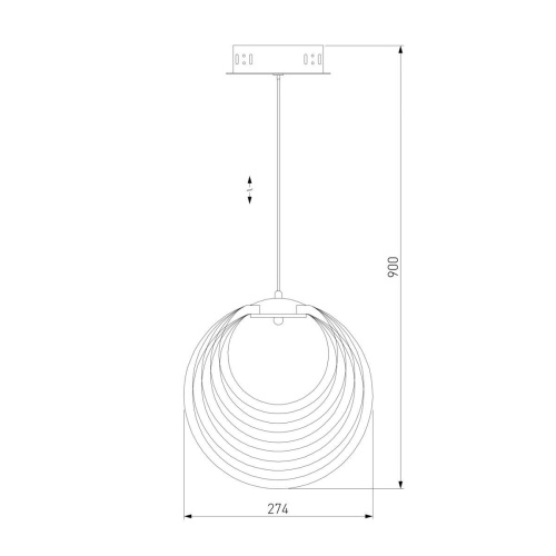 Подвесной светильник Eurosvet 90170/5 хром