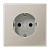 Розетка Schuko 16A 250V блестящий дуропласт Jung LS 990 edelstahl ES1521