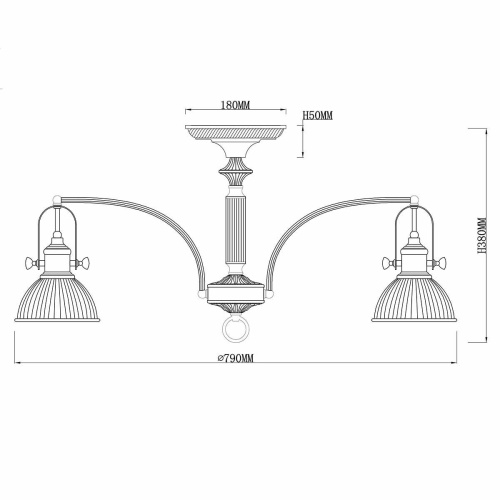 Потолочная люстра Rivoli Principale 5030-308 Б0037721