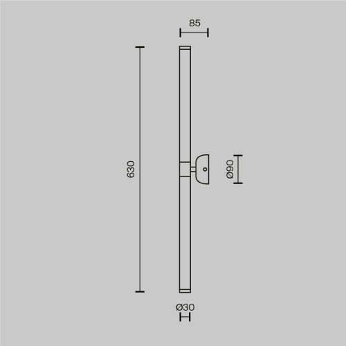 Подсветка для зеркал Maytoni Axis MOD106WL-L16B3K