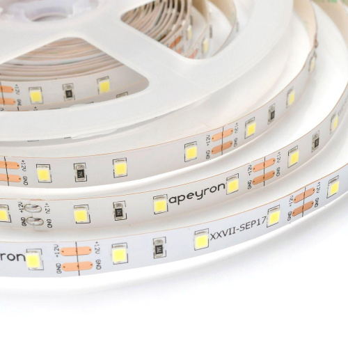 Светодиодная лента OGM 4,8W/m 60LED/m 2835SMD холодный белый 5M LSE-145