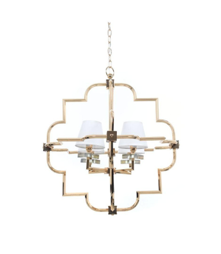 Подвесная люстра Lumina Deco Baltimore LDP 8020-4 GD+WT Подвесная люстра Lumina Deco Baltimore LDP 8020-4 GD+WT