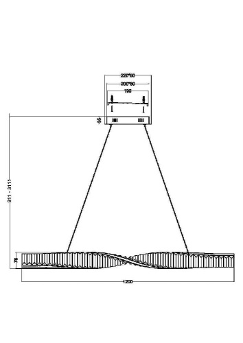 Подвесной светильник Maytoni P097PL-L36BS3K Подвесной светильник Maytoni P097PL-L36BS3K