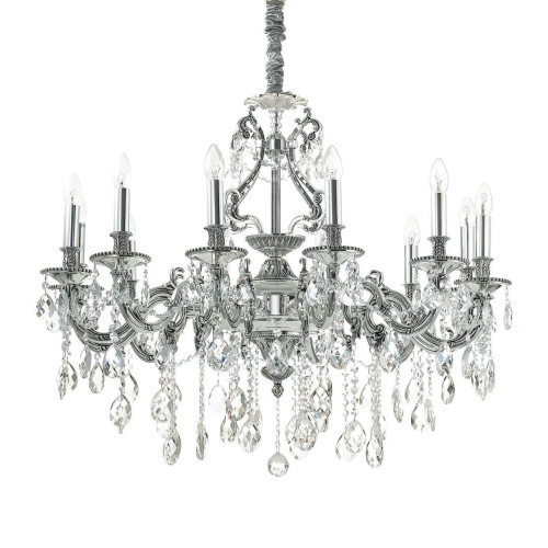Подвесная люстра Ideal Lux Gioconda SP12 Argento 164953 Подвесная люстра Ideal Lux Gioconda SP12 Argento 164953