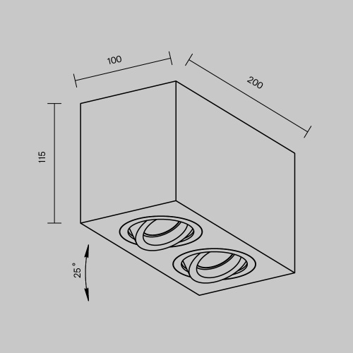 Потолочный светильник Technical C017CL-02B Потолочный светильник Technical C017CL-02B