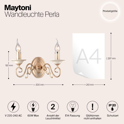 Бра Maytoni Perla ARM337-02-R