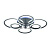 Потолочная люстра Seven Fires Ejlev SF7059/7C-BK-RGB