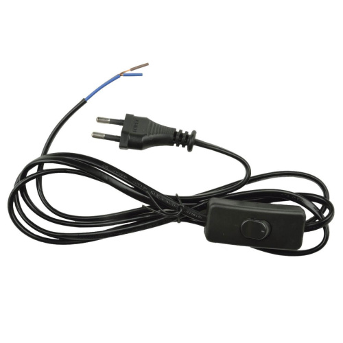 Шнур сетевой с вилкой и выключателем Uniel UCX-C10/02A-170 Black UL-00004429 Шнур сетевой с вилкой и выключателем Uniel UCX-C10/02A-170 Black UL-00004429