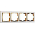 Рамка Werkel Snabb на 4 поста белый/золото WL03-Frame-04-white/GD 4690389083938