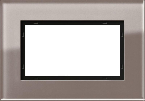 Рамка 1,5-модульная Gira Esprit дымчатое стекло 1001122