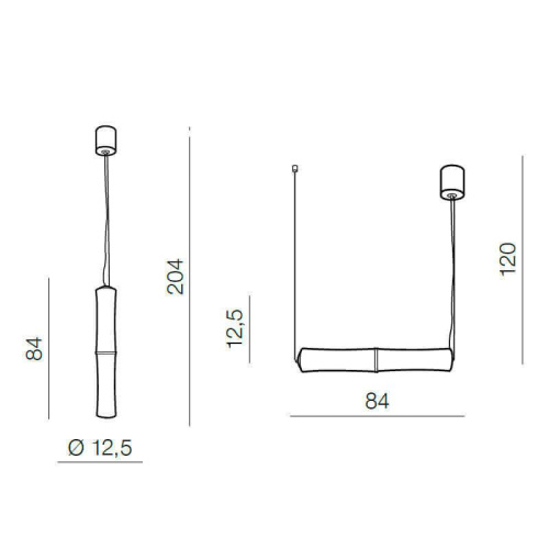 Подвесной светильник Azzardo Bamboo 2 pendant AZ1900