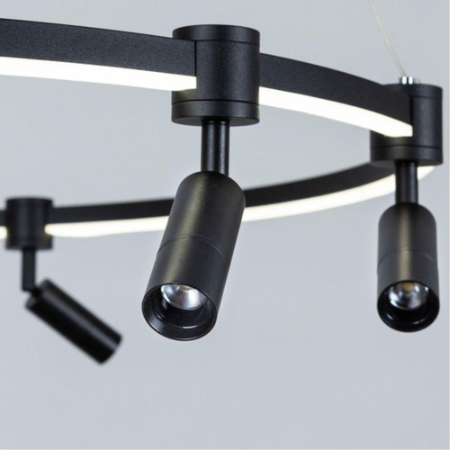 Подвесная светодиодная люстра Arte Lamp Ring A2186SP-1BK Подвесная светодиодная люстра Arte Lamp Ring A2186SP-1BK