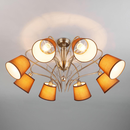 Потолочная люстра Eurosvet 60074/8 античная бронза