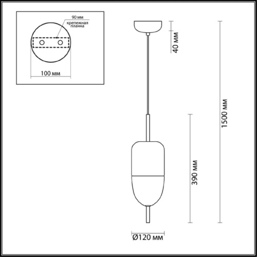 Подвесной светодиодный светильник Odeon Light Dune 4620/12L