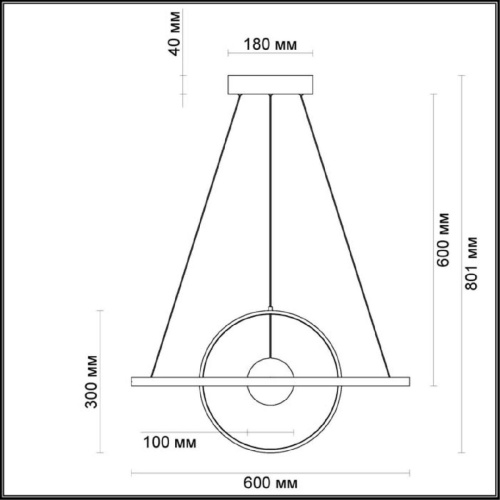 Подвесной светодиодный светильник Odeon Light Lond 4031/40L Подвесной светодиодный светильник Odeon Light Lond 4031/40L