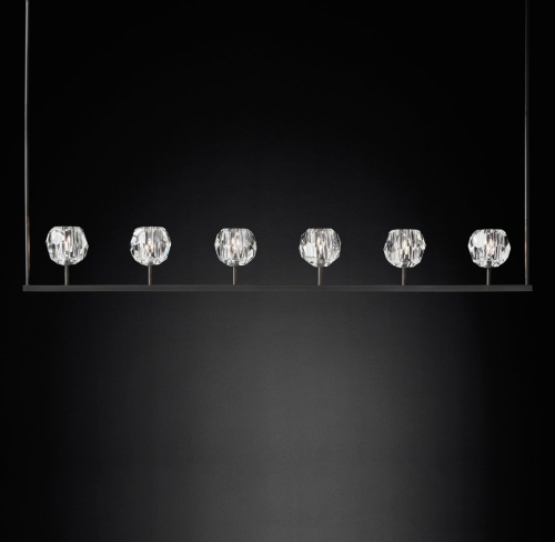 Люстра Rh Boule De Cristal Linear Chandelier 6 By Imperiumloft