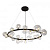 Подвесная люстра Crystal Lux Agata SP24 Black/Transparente
