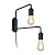 Бра Ideal Lux Triumph AP2 Nero 242385