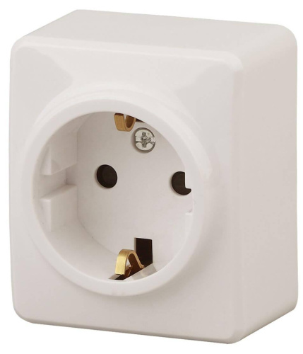 Розетка ЭРА Эксперт 2P E Schuko со шторками 16A 250V 11-2204-02 Б0020689