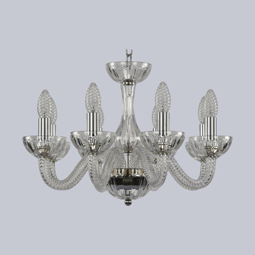 Подвесная люстра Bohemia Ivele 1310/8/165 Ni Cl/Clear/M-1H Подвесная люстра Bohemia Ivele 1310/8/165 Ni Cl/Clear/M-1H