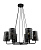Подвесная люстра Lumien Hall Тейл 4002/6P-BK-GR