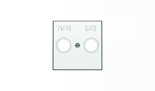 Накладка для TV-R-SAT розетки, серия SKY, цвет альпийский белый Накладка для TV-R-SAT розетки, серия SKY, цвет альпийский белый