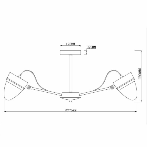 Потолочная люстра Rivoli Falco 3032-308 Б0037680