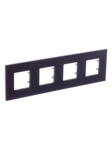 Рамка 4-постовая ABB Zenit венге 2CLA227400N2101 Рамка 4-постовая ABB Zenit венге 2CLA227400N2101