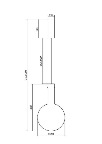 Подвесной светильник Maytoni MOD182PL-L6B3K