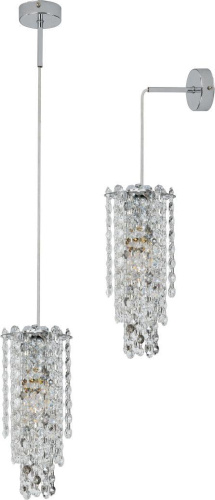 Светильник подвесной-настенный Stilfort 2187/09/01P серия Rain of Crystal Светильник подвесной-настенный Stilfort 2187/09/01P серия Rain of Crystal