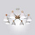 Потолочная Люстра Folke 8 White By Imperiumloft