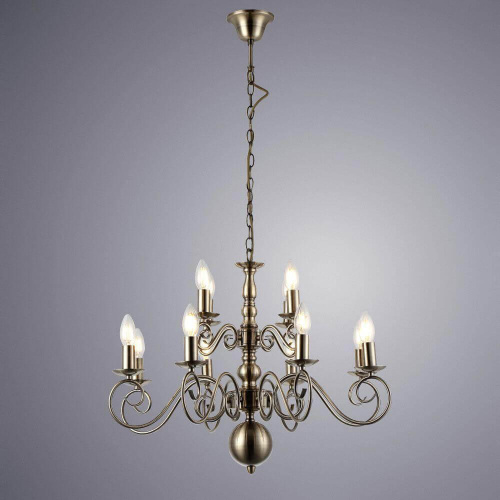 Подвесная люстра Arte Lamp A1129LM-12AB Подвесная люстра Arte Lamp A1129LM-12AB