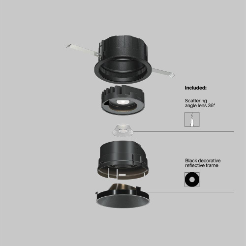 Встраиваемый светильник Technical DL057-10W3K-B