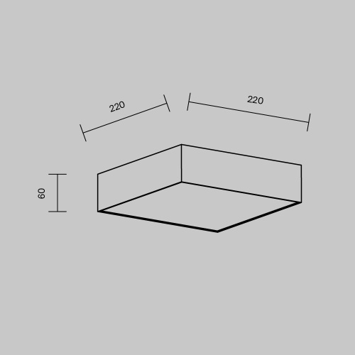 Потолочный светильник Technical C032CL-24W3K-SQ-B Потолочный светильник Technical C032CL-24W3K-SQ-B