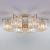 Потолочная люстра Eurosvet April 10126/8 золото/прозрачный хрусталь Strotskis Smart