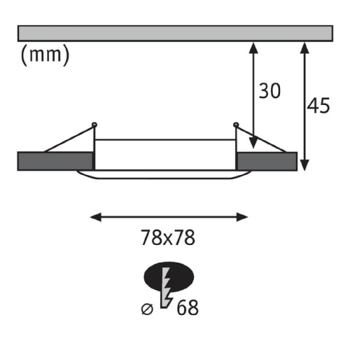 Встраиваемый светодиодный светильник Paulmann Premium Slim Coin 93894