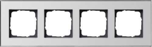 Рамка 4-постовая Gira Esprit хром 021410